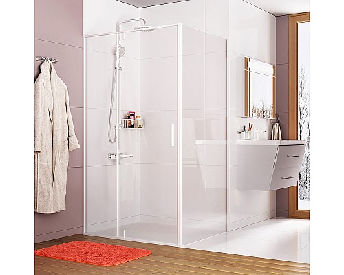 Душевой уголок WasserKRAFT Neime 120x100 19P10 профиль Белый матовый стекло прозрачное