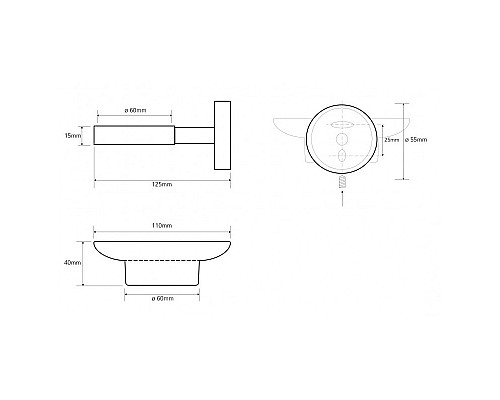 Мыльница стеклянная Bemeta 104108045