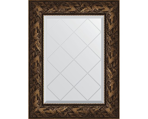 Зеркало Evoform Exclusive-G 76х59 BY 4029 с гравировкой в багетной раме - Византия бронза 99 мм
