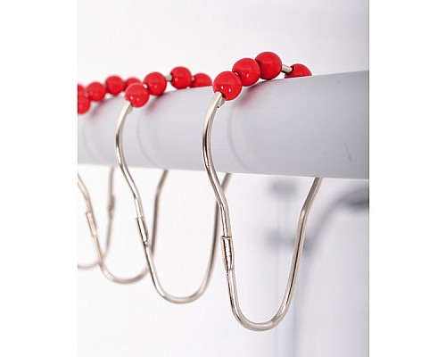 Кольца для карниза Ridder 49566 Хром Красный