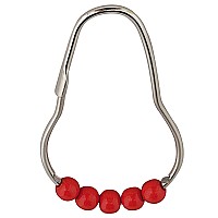 Кольца для карниза Ridder 49566 Хром Красный