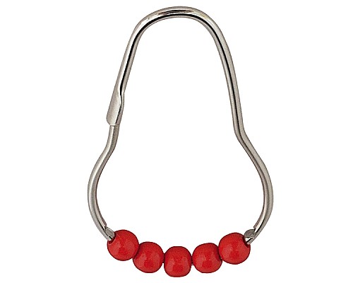 Кольца для карниза Ridder 49566 Хром Красный