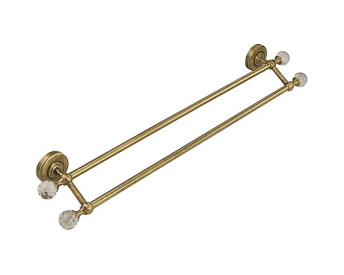 Полотенцедержатель Migliore Amerida 16569 двойной Бронза с кристаллами Swarovski