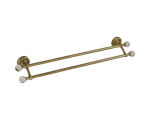 Полотенцедержатель Migliore Amerida 16569 двойной Бронза с кристаллами Swarovski