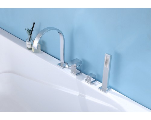 Смеситель на борт ванны Abber Wasserfall AF8613 Хром