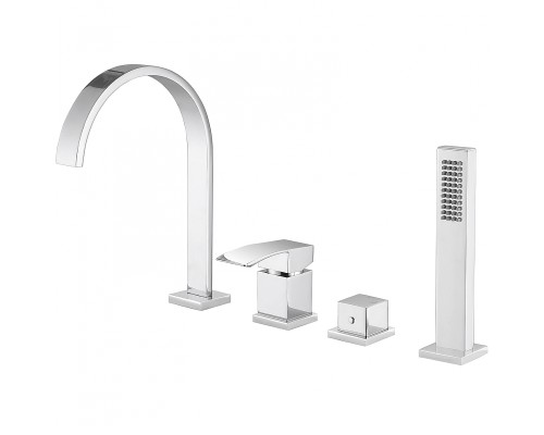 Смеситель на борт ванны Abber Wasserfall AF8613 Хром