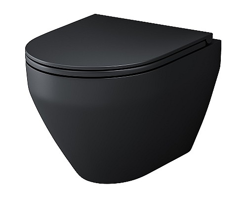 Унитаз AM.PM Spirit V2.0 C701700MBSC подвесной Черный матовый с сиденьем микролифт