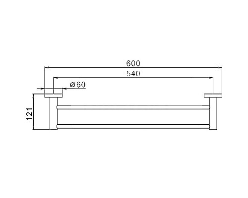 Полотенцедержатель Haiba HB8309 двойной Нержавеющая сталь