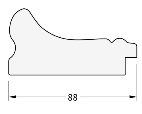 Зеркало Evoform Exclusive 116х56 BY 1245 с фацетом в багетной раме - Хамелеон 88 мм