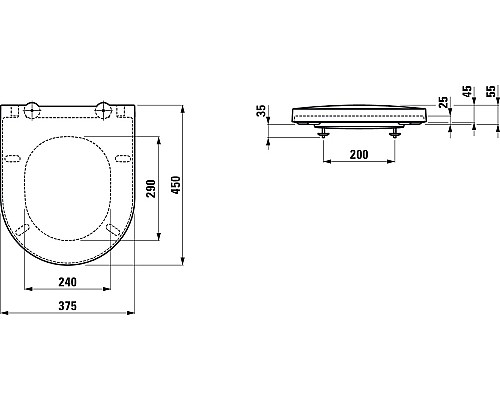 Крышка-сиденье Laufen Sonar 8.9334.1.000.000.1 с микролифтом