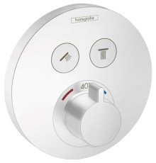 Термостат для душа Hansgrohe Shower Select S белый матовый