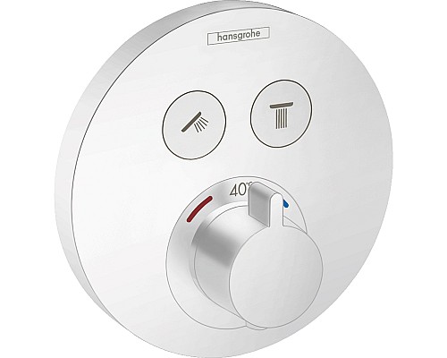 Термостат для душа Hansgrohe Shower Select S белый матовый 15743700