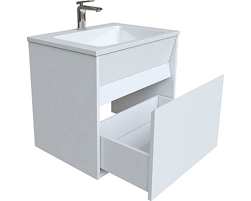 Тумба с раковиной Iddis Esper 80 ESP80W0i95K подвесная Белая