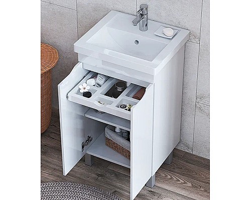 Тумба под раковину Vigo Grani 50 tn.GRI.FOS.50.2D Белая