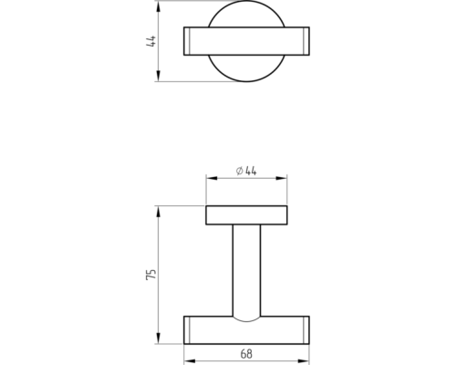 Двойной крючок Migliore Fortis 31762 Черный матовый
