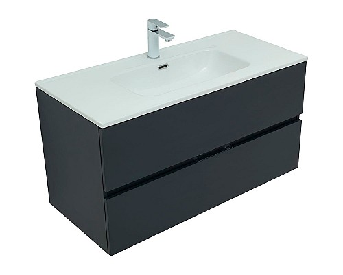 Тумба под раковину Aquanet Алвита New 100 277519 подвесная Антрацит