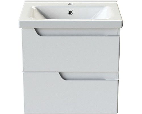 Тумба с раковиной Orange Topline-Milano 65 TP-M65-02+RA подвесная Белый глянец