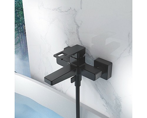 Смеситель для ванны Haiba HB60615-7 Черный матовый