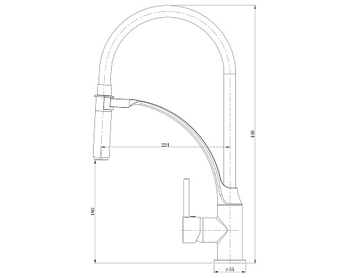 Смеситель Lemark Soul LM6007C для кухни