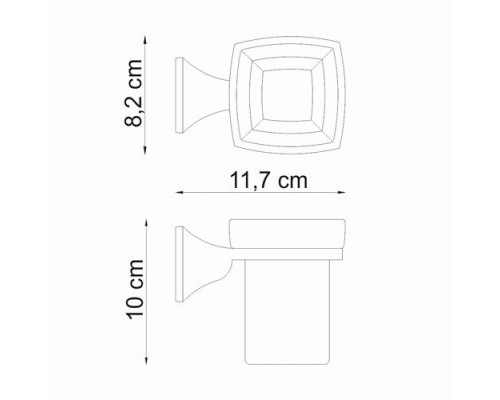 Подстаканник одинарный WasserKRAFT K-2528