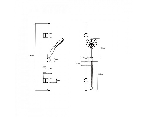 Душевой гарнитур Bien Hermes хром BD24031109