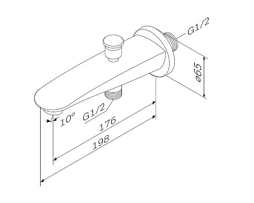 Комплектующие для смесителей AM.PM Like F8070100 65 мм