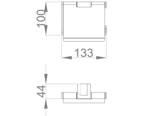 Держатель туалетной бумаги Nofer Santorini 16333.B с крышкой Хром