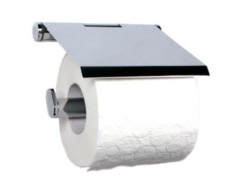 Держатель туалетной бумаги Nofer Santorini 16333.B с крышкой Хром