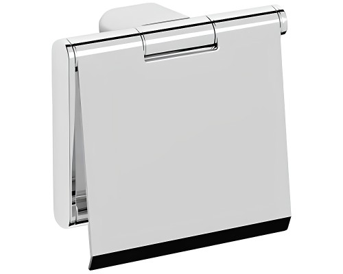 Держатель туалетной бумаги Nofer Santorini 16333.B с крышкой Хром