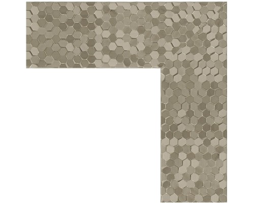 Зеркало Evoform Definite Floor 197х78 BY 6006 в багетной раме - Соты титан 70 мм