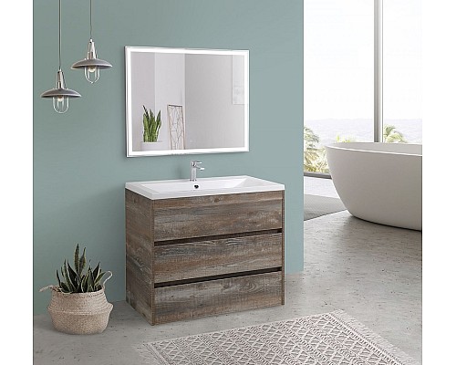 Тумба под раковину Art&Max Family-1000-3C-PIA-PE Бетон Экзотик