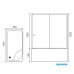 Душевой уголок Royal Bath BP 120х80 с поддоном Хром