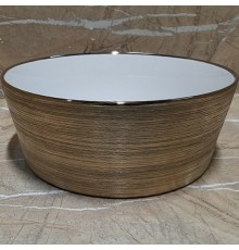 Раковина-чаша CeramaLux 37 Бело-золотая