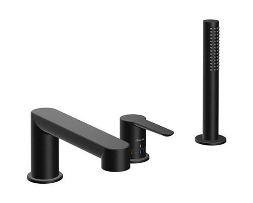 Смеситель на борт ванны Ravak Puri PU 026.20 X070186 Черный матовый