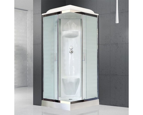 Душевая кабина Royal Bath HP 90х90 стекло матовое задняя стенка Белая