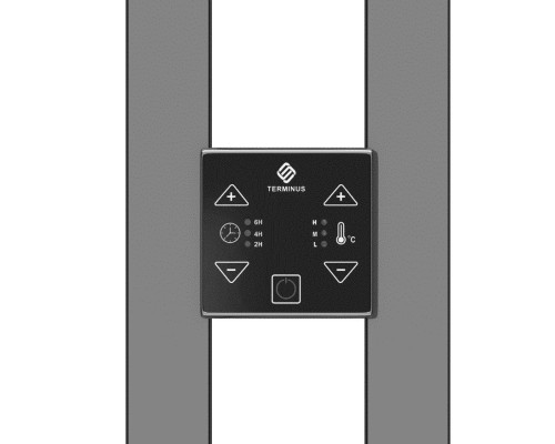 Полотенцесушитель Terminus Электро Стойка DUO ПРОФИЛЬ 1600