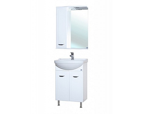 Зеркало со шкафом Bellezza Классик 60 L 4611909002017 с подсветкой Белое