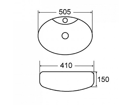 Раковина-чаша CeramaLux 50 78197 Белая
