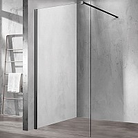 Душевая перегородка Vincea Walk-In 100 VSW-1H100CLB Черный матовый