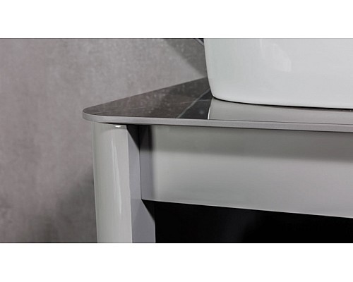 Комплект мебели для ванной Black&White Universe 9151600 подвесной Серый Белый