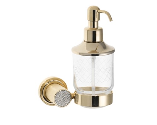 Настенный диспенсер Boheme RoyalE CRISTAL BLACK GOLD