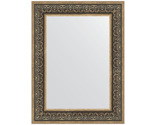 Зеркало Evoform Definite 83х63 BY 3064 в багетной раме - Вензель серебряный 101 мм