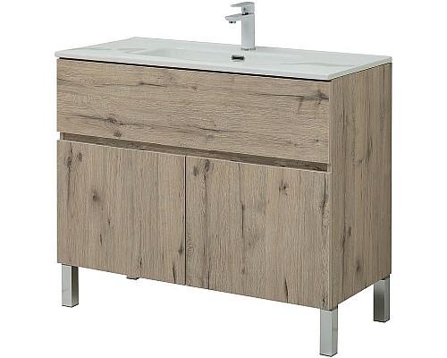 Тумба под раковину Aquanet Алвита New 100 277557 Дуб Веллингтон