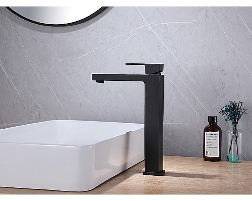 Смеситель ABBER Daheim AF8211B для раковины, черный матовый