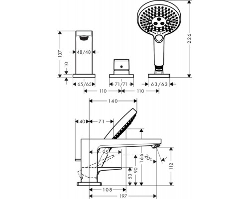 Смеситель Hansgrohe Metropol хром