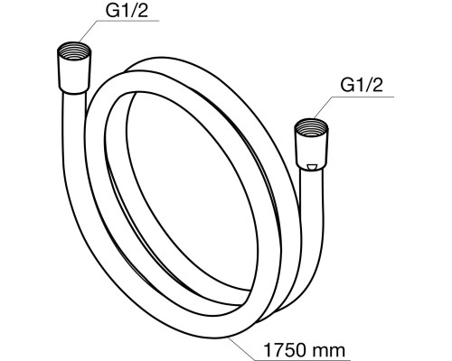 Душевой шланг AM.PM Like F0400164 1750 мм