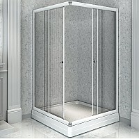 Душевой уголок Radomir 100x110 R 1-03-1-2-0-1230 с поддоном Белый