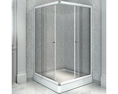 Душевой уголок Radomir 100x110 R 1-03-1-2-0-1230 с поддоном Белый