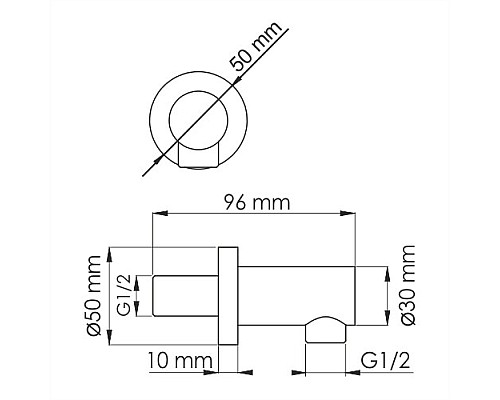 Подключение шланга WasserKRAFT A111