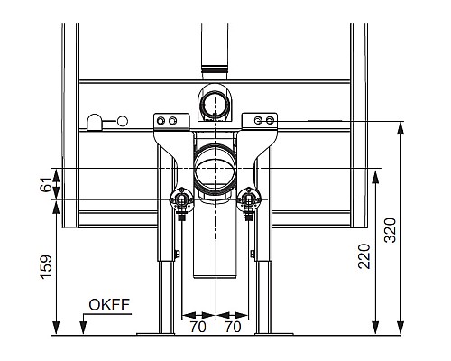 Монтажный комплект TECE Octa9880056